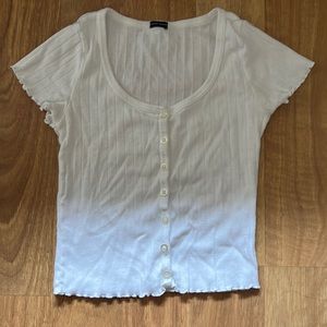 Brandy Melville White Zelly Top
